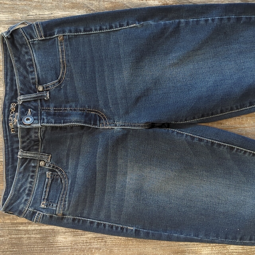 MAURICES jeggings skinny high rise jeans size SMALL regular medium wash - Picture 4 of 11